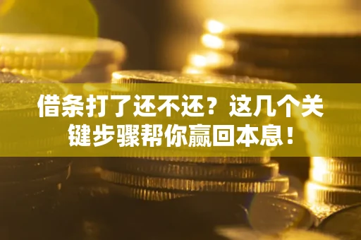 济南借条打了还不还？这几个关键步骤帮你赢回本息！