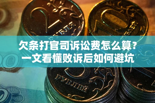 济南欠条打官司诉讼费怎么算？一文看懂败诉后如何避坑