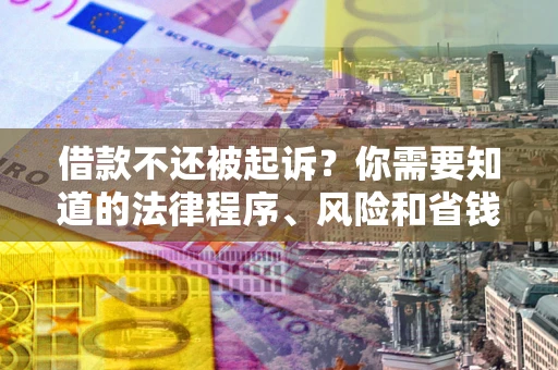 济南借款不还被起诉？你需要知道的法律程序、风险和省钱技巧